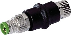 7000-88511-0000000 Adaptor M8 male / M8 female A-cod. 3-pol. / 4-pol., conf. 1,3,4