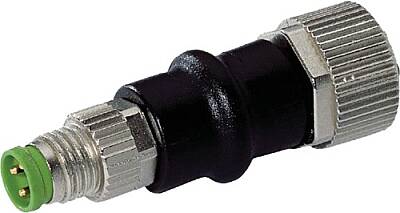7000-88521-0000000 Adaptor M8 male / M12 female A-cod. 3-pol. / 3-pol., conf. 1,3,4 - 1