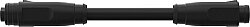 7000-89305-6950200 M8 male 0° / M8 female 0° Snap In B-cod. PUR 5x0.25 bk UL 2m