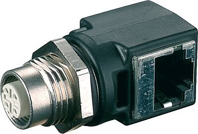 7000-99052-0000000 Adapter M12 female / RJ45 90° 4-pol., shielded, CAT5 - 1