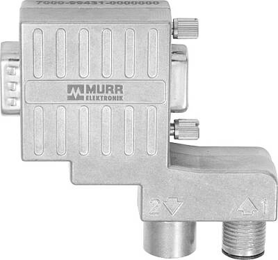 7000-99431-0000000 Adapter M12 male/ female B-cod. / D-Sub 9-pol. 90° Shielded, 12Mbit/s - 1