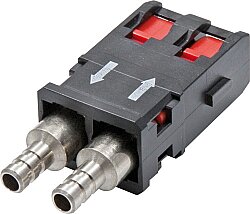 7000-99695-0000000 SCRJ POF male 0° crimp connection 2-pol., POF 1mm, 6,5 - 9,5mm