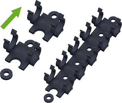 7000-99801-0000000 modular universal holder for connectors, 9mm - 1