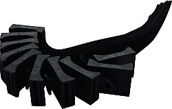 7000-99872-0000000 Velcro base including velcro for ITEM-profiles Clamping range 4-20mm, width 10mm, length 150mm