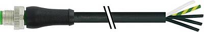 7000-P3201-P151000 M12 Power male 0° K-cod. with cable PUR 5x1.5 bk UL/CSA+drag ch. 10m - 1
