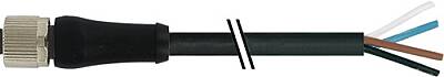 7000-P4121-P071750 M12 Power female 0° L-cod. with cable PUR 4x1.5 bk UL/CSA+drag ch. 17.5m - 1