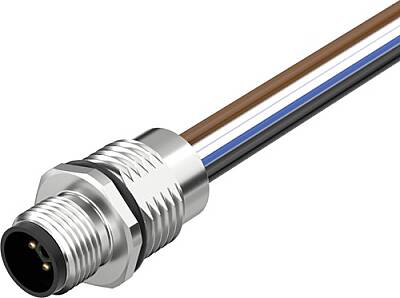 7000-P4181-9970100 M12 Power male recept. L-cod. front PE-X-wires 4x2.5 UL 1m - 1