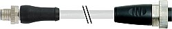 7000-P4501-P090150 M12 Power male 0° L-cod. / 7/8'' female 0° PUR 5x1.5 gy UL/CSA+drag ch. 1.5m