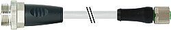 7000-P4541-P090060 7/8" male 0° / M12 Power female 0° L-cod. PUR 5x1.5 gy UL/CSA+drag ch. 0.6m