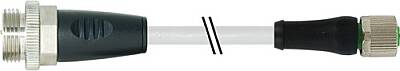 7000-P4541-P090150 7/8" male 0° / M12 Power female 0° L-cod. PUR 5x1.5 gy UL/CSA+drag ch. 1.5m - 1