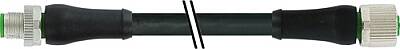 7000-P6041-P170150 M12 Power male 0° / female 0° S-cod. PUR 3x1.5 bk UL/CSA+drag ch. 1,5m - 1