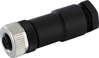 7000-P6611-0000000 M12 Power female 0° S-cod. screw terminal 4-pol., max. 2,5mm², 6 - 8mm - 1