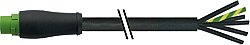 7000-P8101-P742000 MQ15 male 0° with cable 600V AC type 3 PVC 6x2.5 bk UL/CSA 20m