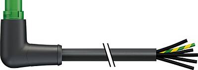 7000-P8111-P630500 MQ15 male 90° with cable 600V AC type 3 PUR 6x2.5 bk UL/CSA+drag ch. 5m - 1