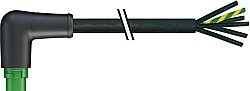 7000-P8112-P740100 MQ15 male 270° with cable 600V AC type 3 PVC 6x2.5 bk UL/CSA 1m