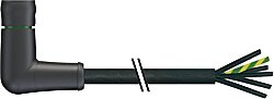 7000-P8131-P730200 MQ15 female 90° with cable 600V AC type 3 PVC 6x1.5 bk UL/CSA 2m