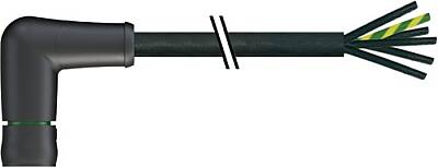 7000-P8132-P640200 MQ15 female 270° with cable 600V AC type 3 PUR 6x1.5 bk UL/CSA+drag ch. 2m - 1