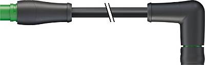 7000-P8151-P630100 MQ15 male 0° / MQ15 female 90° 600V AC type 3 PUR 6x2.5 bk UL/CSA+drag ch. 1,0m - 1