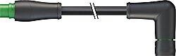 7000-P8151-P631300 MQ15 male 0° / MQ15 female 90° 600V AC type 3 PUR 6x2.5 bk UL/CSA+drag ch. 13m
