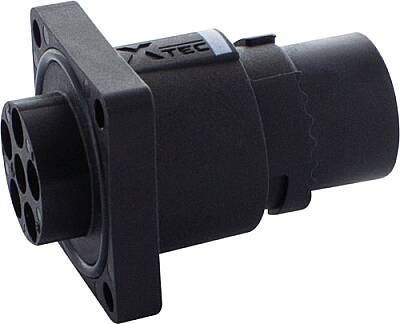 7000-P8183-0000000 MQ15-X-Power male receptacle front mount only housing - 1
