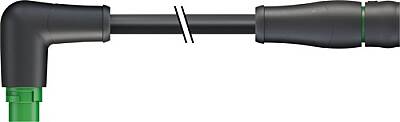 7000-P8261-P710700 MQ15 male 90° / MQ15 female 0° 600V AC type 3 PVC 4x1.5 bk UL/CSA 7m - 1