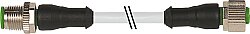 7001-40026-2110250 M12 male 0° / M12 female 0° A-cod. PVC 4x0.25 gy UL/CSA 2.5m