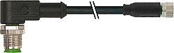 7001-40671-6110250 M12 male 90° / M8 female 0° A-cod. PVC 4x0.25 bk UL/CSA 2.5m