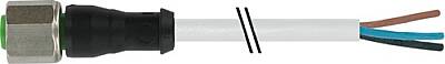 7002-12181-2132000 M12 female 0° A-cod. with cable V2A PVC 3x0.34 gy UL/CSA 20m - 1