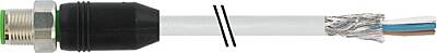 7002-13101-3510500 M12 male 0° A-cod. with cable shielded V2A PUR 5x0.34 shielded gy UL/CSA 5m - 1