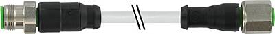 7002-40021-2140200 M12 male 0° / M12 female 0° A-cod. V2A PVC 4x0.34 gy UL/CSA 2m - 1