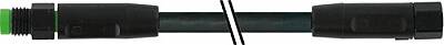 7003-88008-8280200 M8 male 0° / M8 female 0° A-cod. V4A FEP 5xAWG22 bk 2m - 1