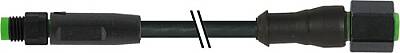 7003-88248-8280150 M8 male 0° / M8 female 0° A-cod. FEP-JB 5x0,38 bk 1.5m - 1