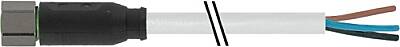 7004-08041-2300150 M8 female 0° A-cod. with cable V4A PUR 3x0.25 gy UL/CSA+drag ch. 1.5m - 1