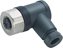 7004-13041-0000000 M12 female 90° A-cod. screw terminal V4A 5-pol., max. 0,75mm², 6 - 8mm