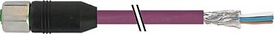 7004-13225-8030100 M12 female 0° A-cod. with cable V4A PUR AWG24+AWG22 shielded vt UL/CSA+drag ch. 1m - 1
