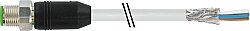 7004-17081-2943000 M12 male 0° A-cod. with cable shielded V4A PUR 8x0.25 shielded gy UL/CSA+drag ch. 30m