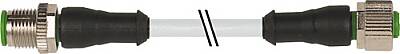 7004-40041-2150300 M12 male 0° / M12 female 0° A-cod. V4A PVC 5x0.34 gy UL/CSA 3m - 1