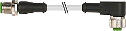 7004-40121-2140060 M12 male 0° / M12 female 90° A-cod. V4A PVC 4x0.34 gy UL/CSA 0.6m