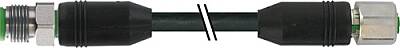 7004-40521-6420100 M12 male 0° / M12 female 0° A-cod. shielded V4A PUR 5x0.34 shielded bk UL/CSA+drag ch. 1m - 1