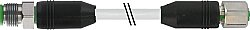 7004-48001-2072500 M12 male 0° / M12 female 0° A-cod. V4A PVC 8x0.25 gy UL/CSA 25m