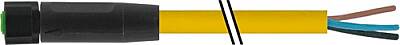 7005-08041-0500500 M8 female 0° A-cod. with cable Lite PUR 3x0.25 ye UL/CSA+robot+drag ch. 5m - 1