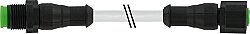7005-40021-2340150 M12 male 0° / M12 female 0° A-cod. Lite PUR 4x0.34 gy UL/CSA 1.5m