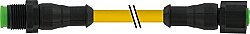 7005-40041-0152000 M12 male 0° / M12 female 0° A-cod. Lite PVC 5x0.34 ye UL/CSA 20m