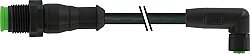 7005-40621-6110200 M12 male 0° / M8 female 90° A-cod. Lite PVC 4x0.25 bk UL/CSA 2m