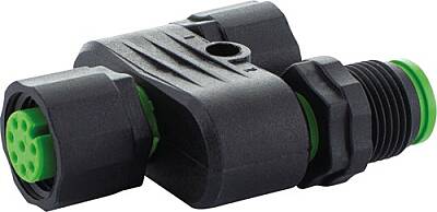 7005-42751-0000000 T-Coupler M12 female/M12 female + male A-cod. Lite 5-pol. - 1