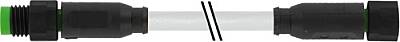 7005-88011-2111500 M8 male 0° / M8 female 0° A-cod. Lite PVC 4x0.25 gy UL/CSA 15m - 1
