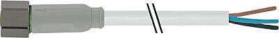 7014-08041-2101500 M8 female 0° A-cod. with cable F&B PVC 3x0.25 gy UL/CSA 15m - 1