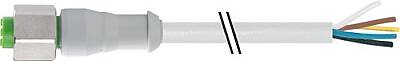 7014-12241-2154500 M12 female 0° A-cod. with cable F&B PVC 5x0.34 gy UL/CSA 45m - 1