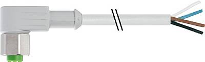 7014-12341-2142000 M12 female 90° A-cod. with cable F&B PVC 4x0.34 gy UL/CSA 20m - 1