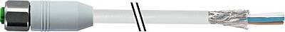 7014-13201-2019900 M12 female 0° A-cod. with cable shielded F&B PVC 4x0.34 shielded gy UL/CSA 99m - 1